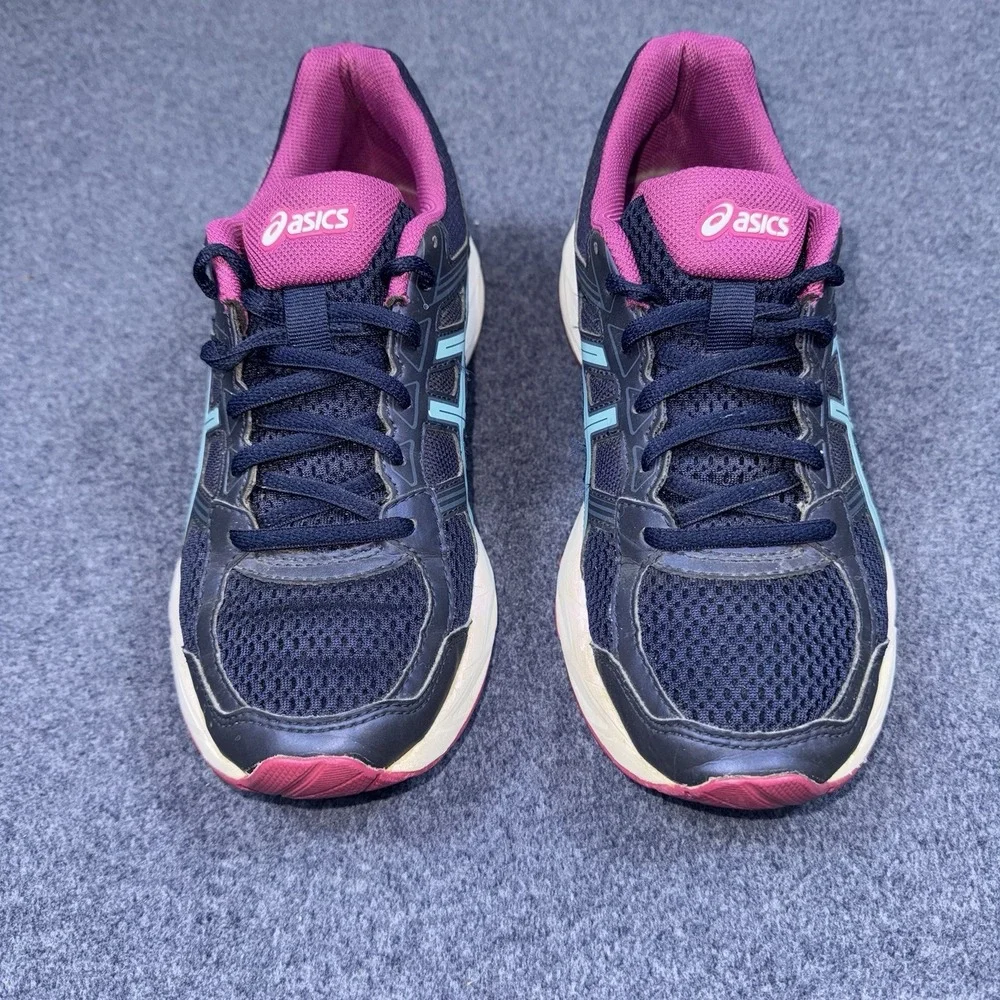 ASICS Gel-Contend 4 Ortholite Running Athletic Shoes Blue T765N Women's Size 6.5